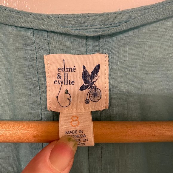 EUC Anthropologie Edme & Esyllte Tunic Blouse 8 - Picture 5 of 7